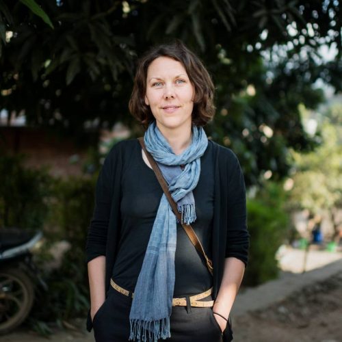 Laiza, Myanmar 20180122 
Jenny Hedstrm, doktorerar om kvinnor i Burmas konflikter, p plats i Laiza.
Photo: Vilhelm Stokstad / Kontinent